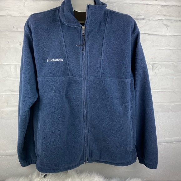 COLUMBIA ZIP UP FLEECE SWEATER SIZE L man - Picture 1 of 8
